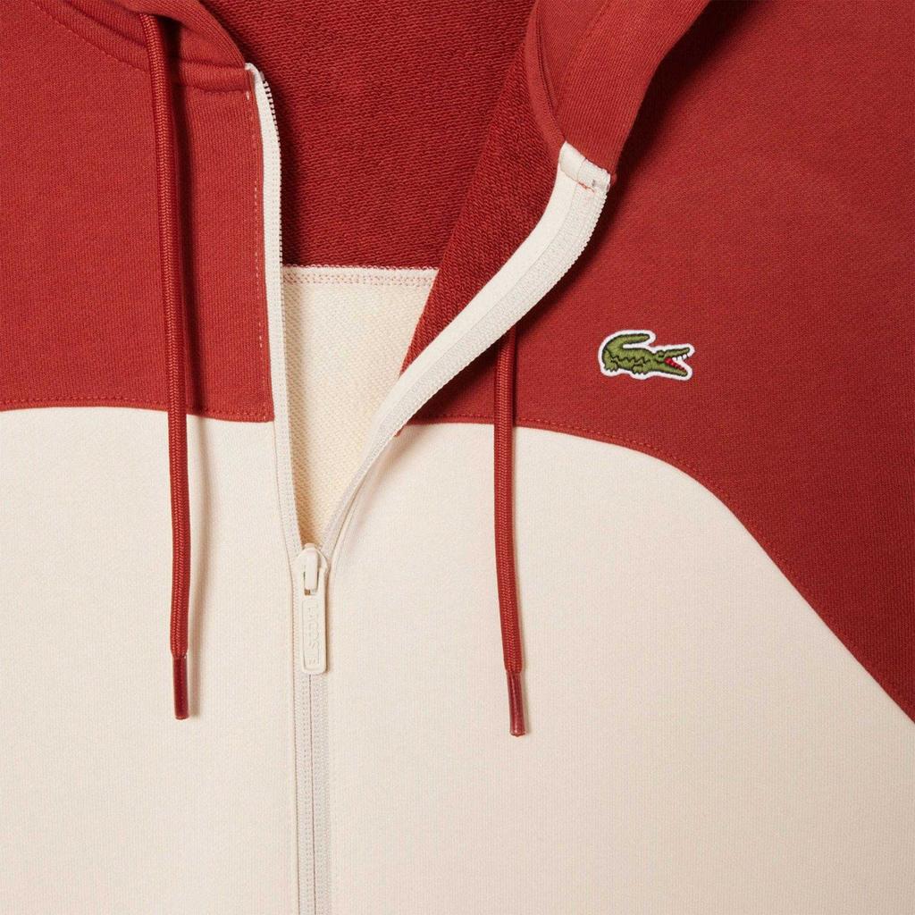 Lacoste Mens Colour Block Full Zip Hoodie