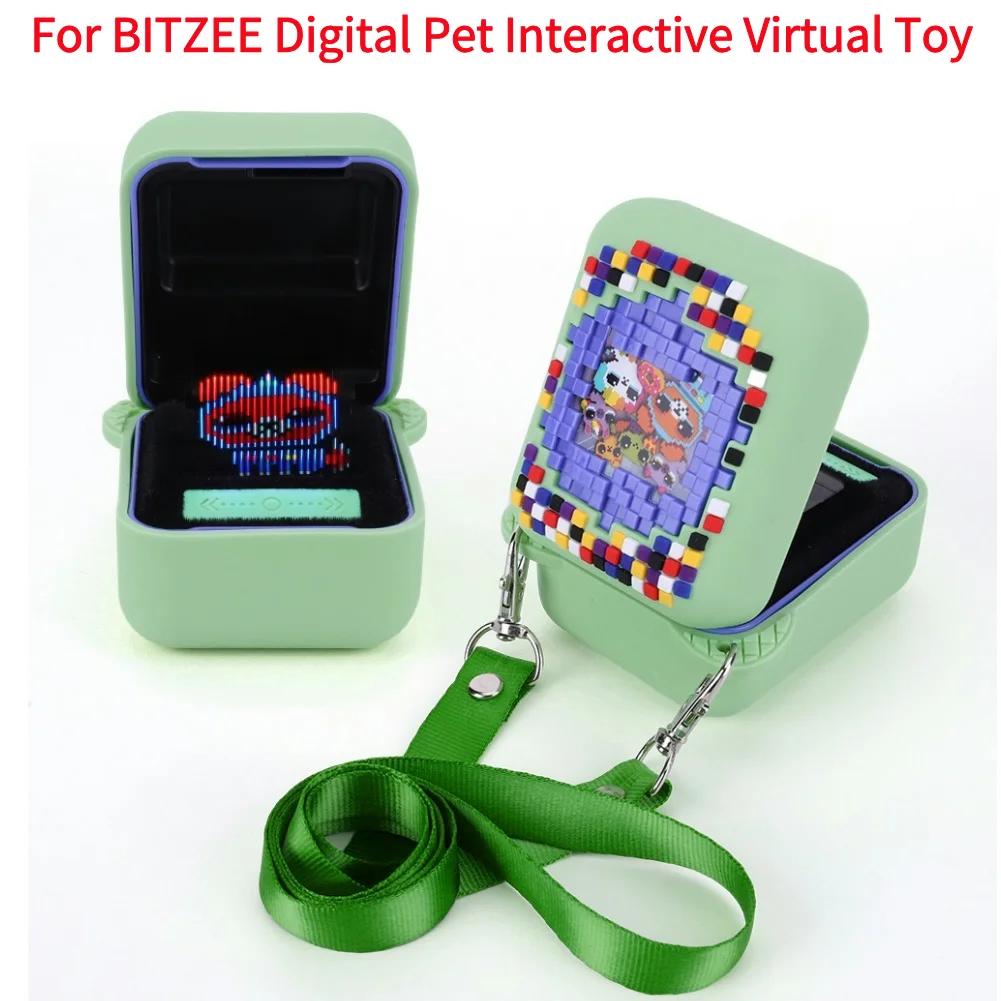 For Bitzee Digital Pet Protective Case Cover With Long Lanyard Silicone Protective Cover For Bitzee Magicals Interactive Toy