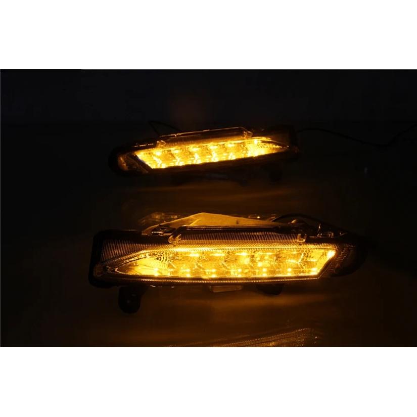 Car Flashing 1 Pair LED Daytime Running Lights For Toyota Yaris 2017 2018  DRL Car Fog Cover Bumper Light