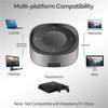 USB Conference Speaker Microphone Wired Touch Key Omni Mic Directional High Volume Pickup PnP For Laptop Notebook