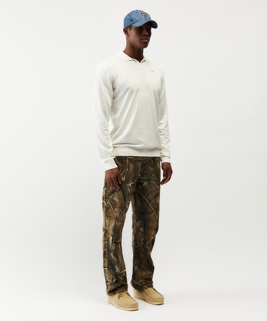 MAYOL Myl Embroidered Long Sleeve Collared Knit_Ivory