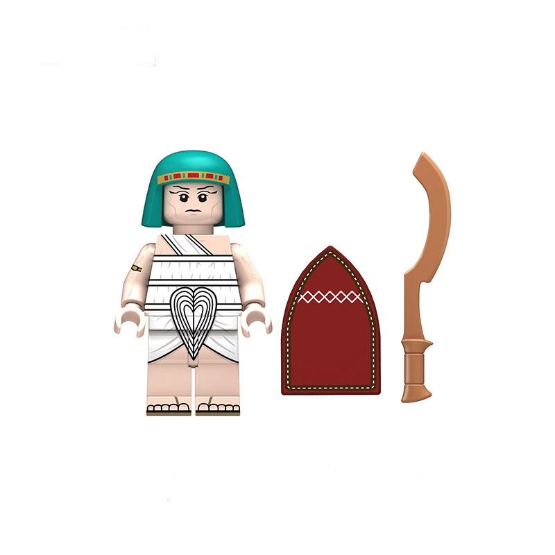 Children's Assembly Toy Intelligent And Educational Egyptian Spear Infantry Pharaoh Guard Building Blocks