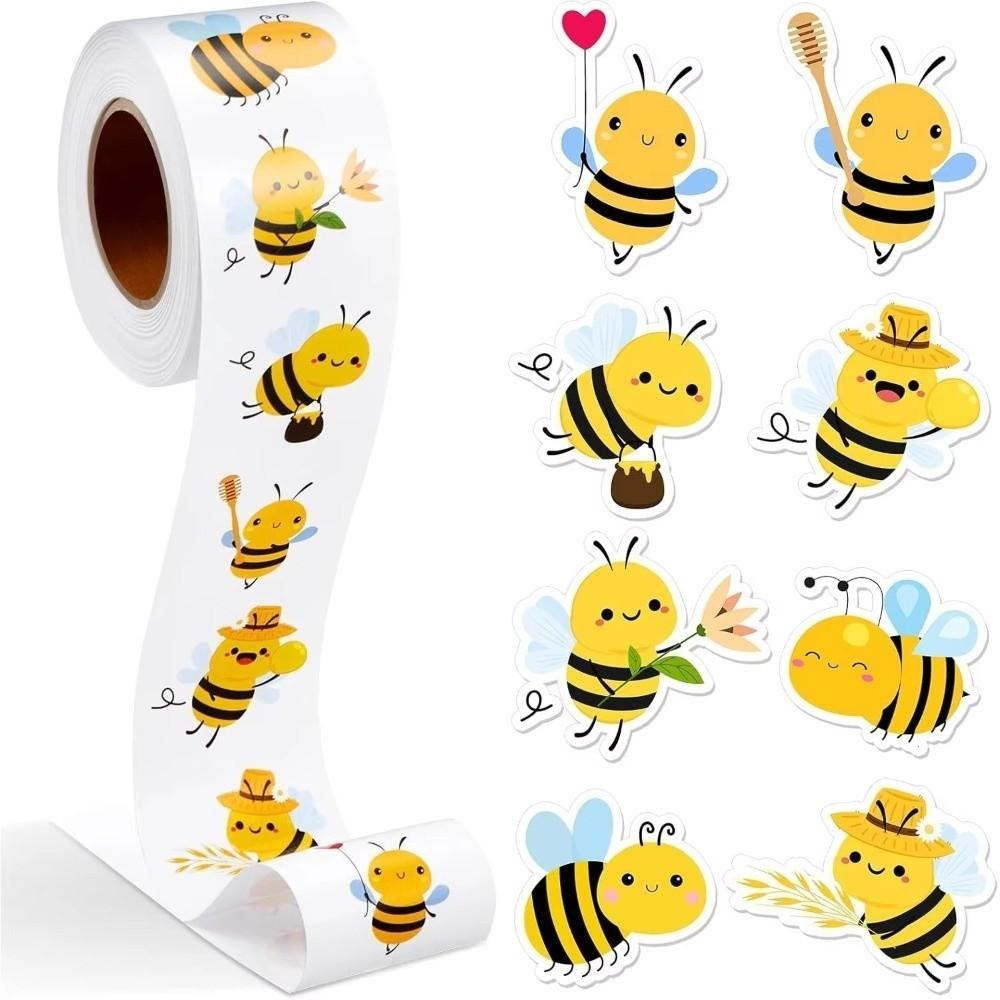 DIY Bee Stickers Waterproof Decoration Sticker Guitar Sticker Decor for Water Cup Computer