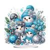 Christmas Snowman Diamond Painting Tabletop Ornaments Kit Acrylic Table Top Diamond Painting Ornament Kits Bedroom Table Decor