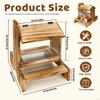 Wooden Squirrel Feeder Feeding Station Clear Window Pet Food Dispenser Hanging