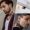 Stud Earring Men,Stainless Steel Double Triangle Arrow Arrowhead Geometric Minimalist Stud Earrings,Simple and Elegant Jewellery