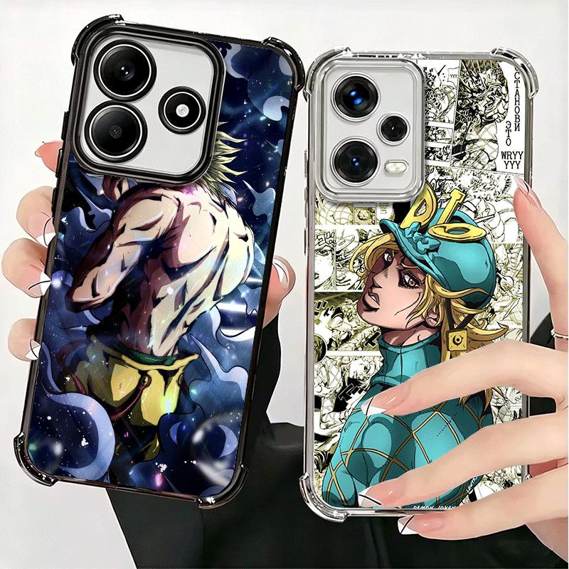 JoJo Adventure Dio Diego Brando Soft Phone Case For Xiaomi Redmi Note 14 15 Pro Plus 13 12 11S 11T 5G 10 9S 9 Plating Anti-Fall