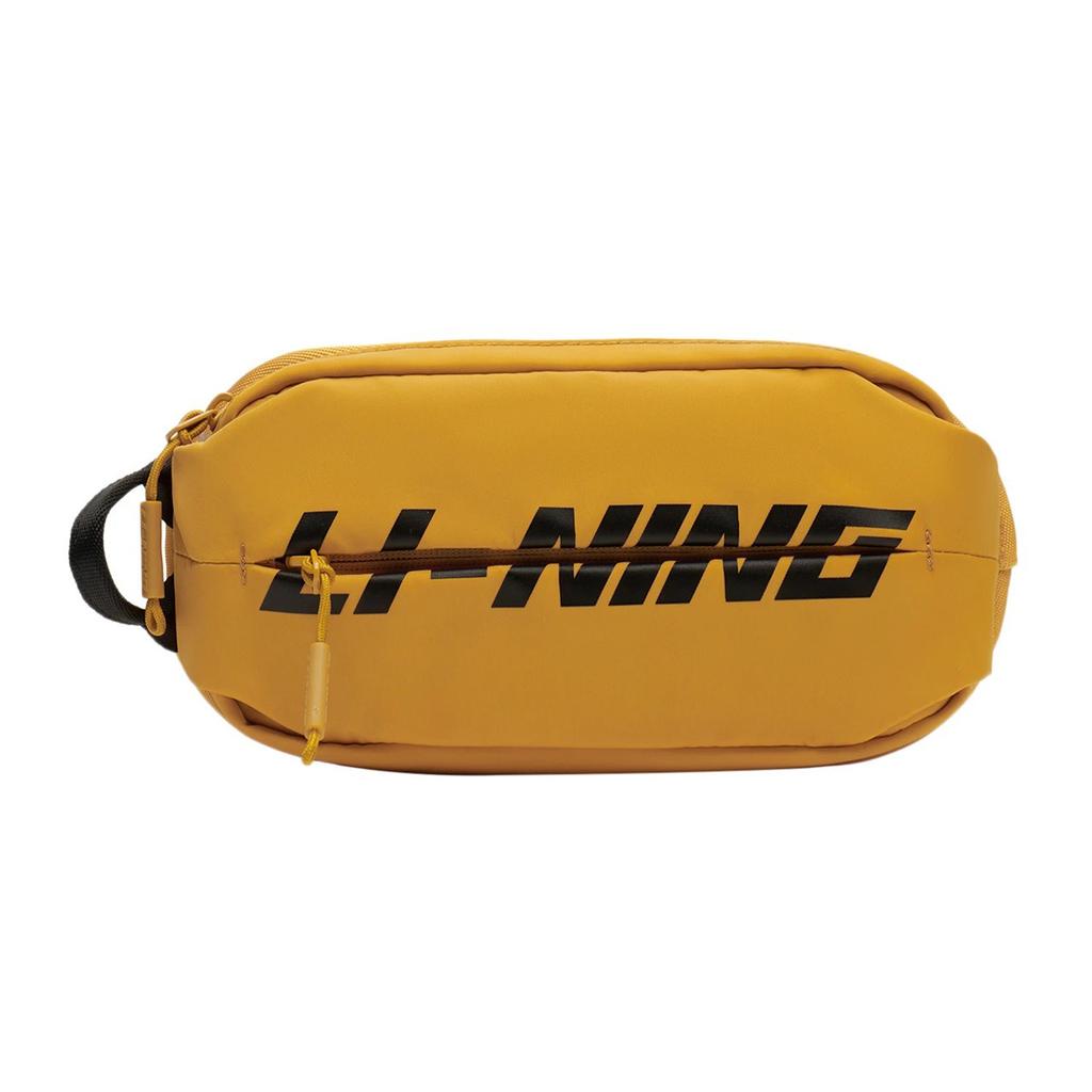 New LiNing Fabric Sling Bag Regular Unisex Yellow ABDS419-3