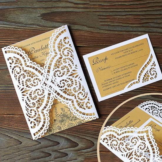 Blommig spetskort Kolstål Skärform Hantverkspappersform DIY Stansmallar