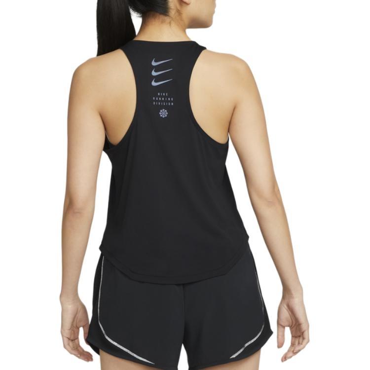 Nike Tank Tops Women's Black Moderate Straight Fit DX0277-010