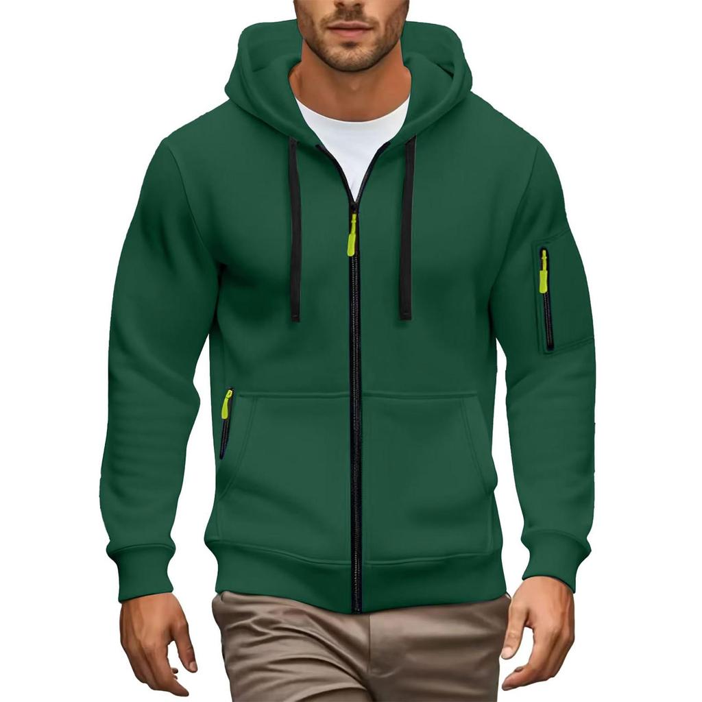 2025 European Men's Autumn/Winter Zip Hoodie Sweatshirt - Casual Sports Jacket