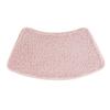 1pc Solid Color Ultra-Fine Fiber Soft And Absorbent Fan-Shaped Bathroom Anti-Skid Mat for Bedroom Curved Shower Room