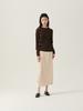 Beiseuseuledeu Slash Shoulder Top - Brown