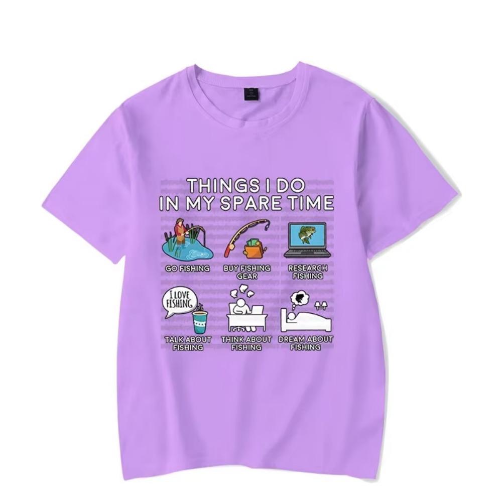 Rybaření Věci, které dělám ve volném čase Tričko Grafika ryb Oblečení Pánské Dámské Trička Klasická trička Tričko Trička Homme Oblečení