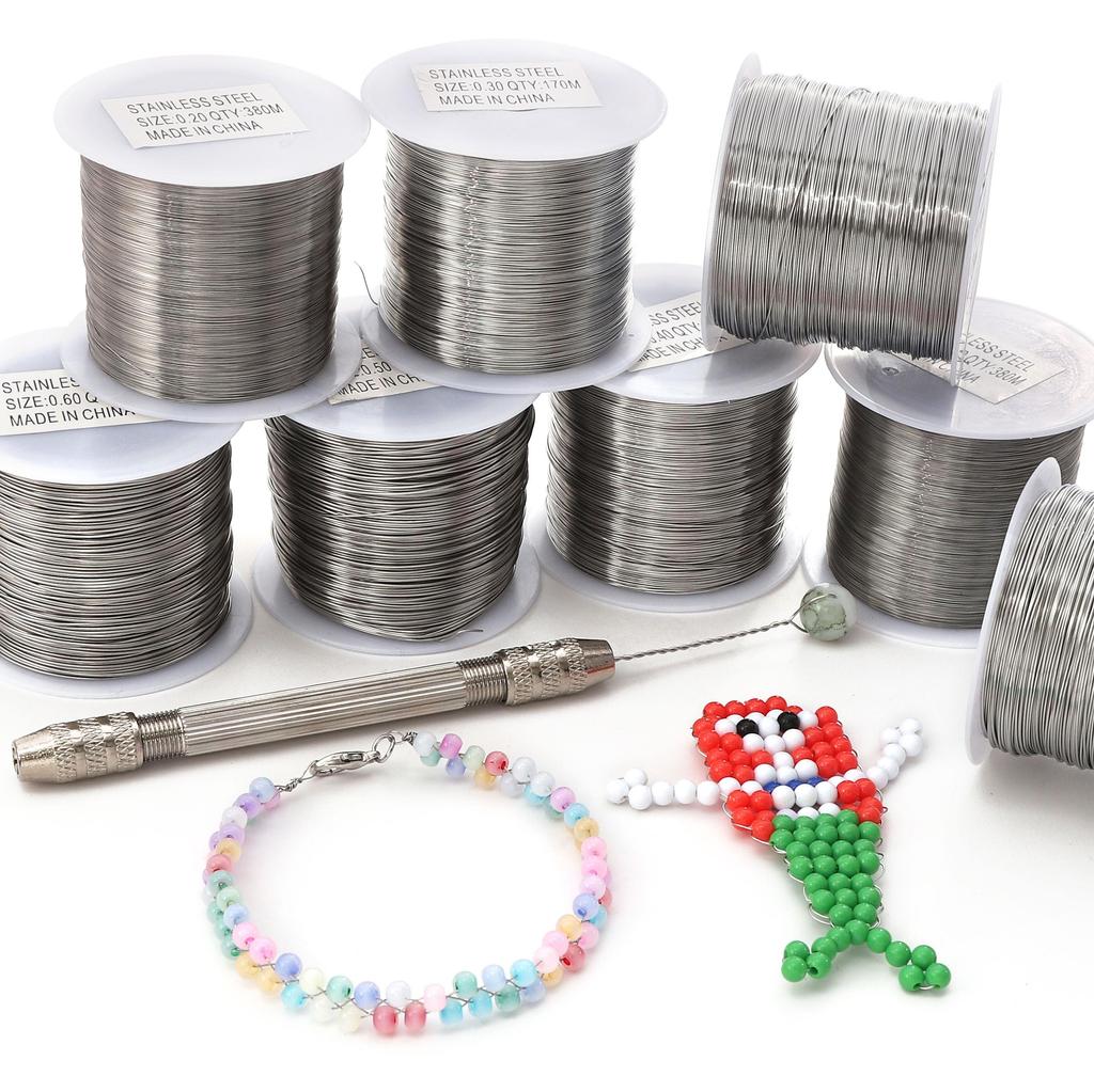 43-380Meter Stainless Steel Cord Beading Wire DIY Craft Making Jewelry Cord String Accessories