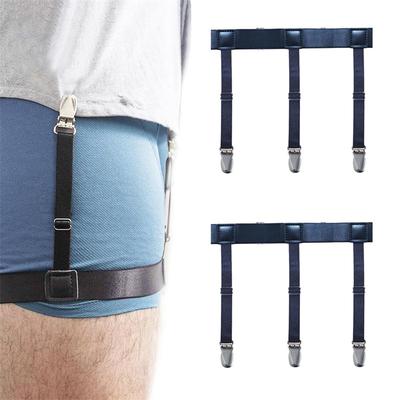 Tirantes para Camisa de Hombre Cinturón Elástico Ajustable Soportes para Camisa Mantienen la Camisa Metida en el Pantalón Sujetadores Antideslizantes para Camisa Tirantes para Pierna