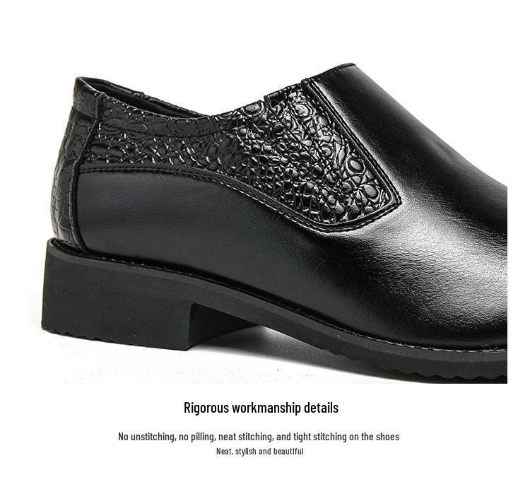 Large Men's Slip-on Leather Loafers for Formal, Business, Casual, or Wedding Wear