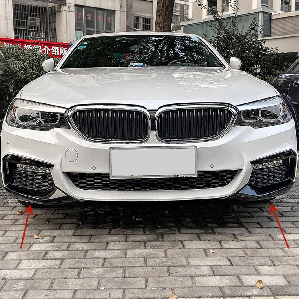 For BMW 5 Series G30 G31 G38 520i 525i 530i 540i M Sport 2017-2020 Front Bumper Lip Splitter 1Pair Spoiler Diffuser Cover