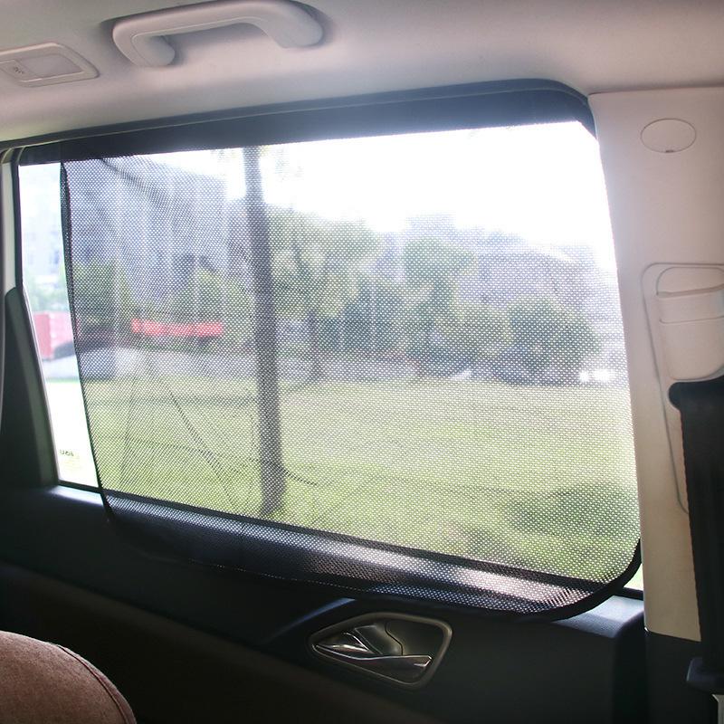 Magnetic Car Side Window Mesh Sunshade With 6 Magnets Anti-UV Heat Insulation Privacy Car Window Curtain