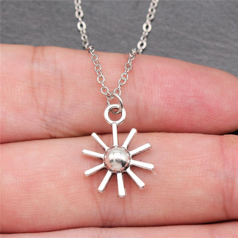Necklace Chokers 40cm Short Chain The Sun Moon Kids' Jewelry Materials QN071