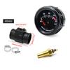 Jauge de température d'eau 52 MM 12 V pour voiture, instrument de température d'huile avec capteur de température, ensemble avec adaptateur 26 MM-40 MM, accessoires de voiture