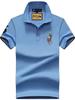 Authentisches Paul Herren Kurzarm-Polo mit Pferdelogo, gesticktem Kragen, Übergröße lockere Passform