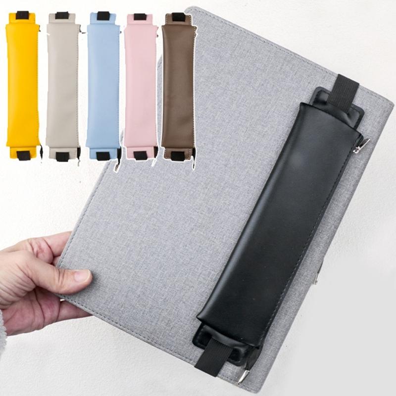 Adjustable Elastic Bands Pen Holder, Pencil Holder, Zippered Pen Sleeve Pouches for Hardcover Journal, Notebook, Planner