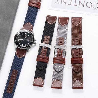 Vintage Nylon Uhrenarmband 20mm 22mm für Seiko Uhrenarmband für Smartwatch Armband Gürtel Herren Damen Universelle Ersatzbänder