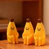 3D Printed Banana Figurines Decorative Ornament Banana Statue Sculpture for Home Office Desktop Decors Housewarming Gift
