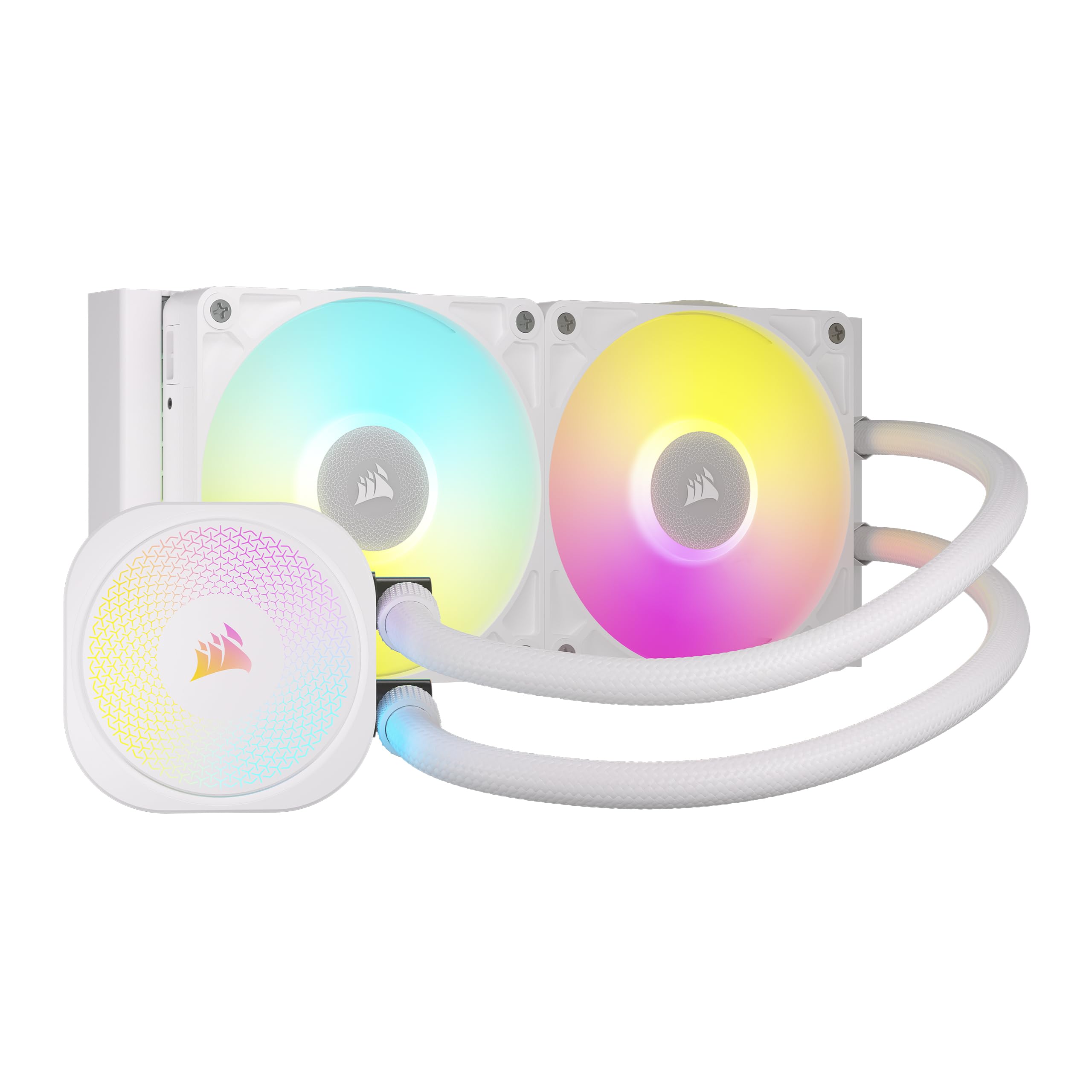 

CORSAIR iCUE LINK TITAN 240 RX RGB Liquid CPU Cooler Equipped with RX120 RGB Fan Compatible with LGA iCUE LINK System Hub Included White – – Intel®