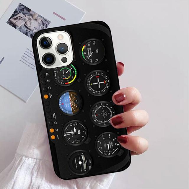 AIRCRAFT COCKPIT DASHBOARD Phone Case Cover For iPhone 17 Air 13 15 Pro Max 16 14 Plus 12 11 Apple max coque