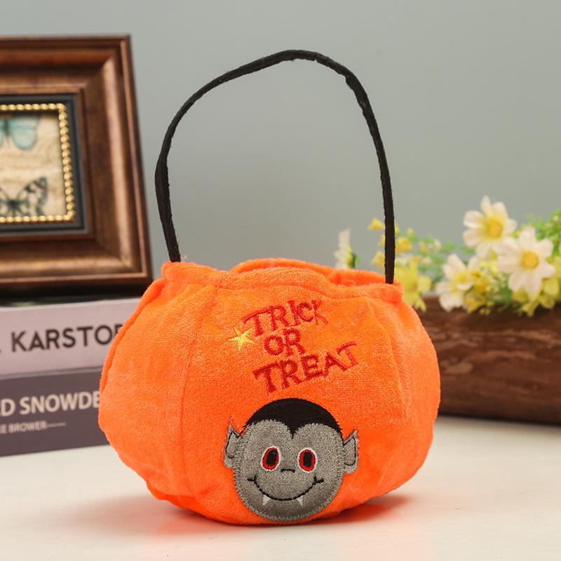 Halloween Kürbis Süßigkeitentüten Dekoration Requisiten Tragbarer Trick or Treat Halter Handtasche Korb Partygeschenk Halter für Kinder