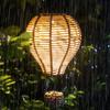 LED Solar Lantern Warm White Light Hot Air Balloon Solar Lantern Hanging 2V 80mA Waterproof for Lanterns Garden Patio Yard Party