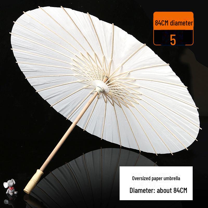 DIY Handbemalter weißer Papierschirm für Kinder – Chinesischer antiker Stil, Bastelaktivität für den Kindergarten