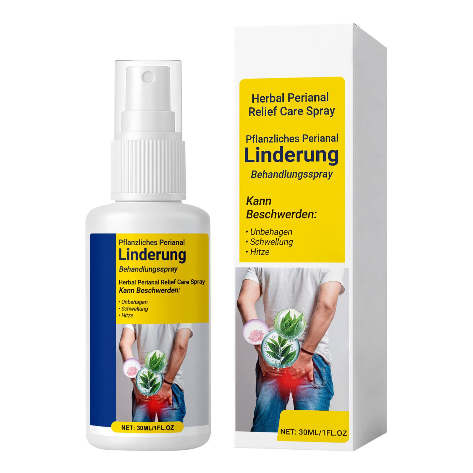 

Травяной перианальный спрей для ухода Травяной перианальный спрей для ухода Травяной спрей от геморроя Уменьшает зуд и дискомфорт, 30 мл One Size белый