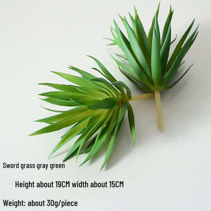 Mini Flocking Artificial Succulent Bonsai for DIY Wall Decor