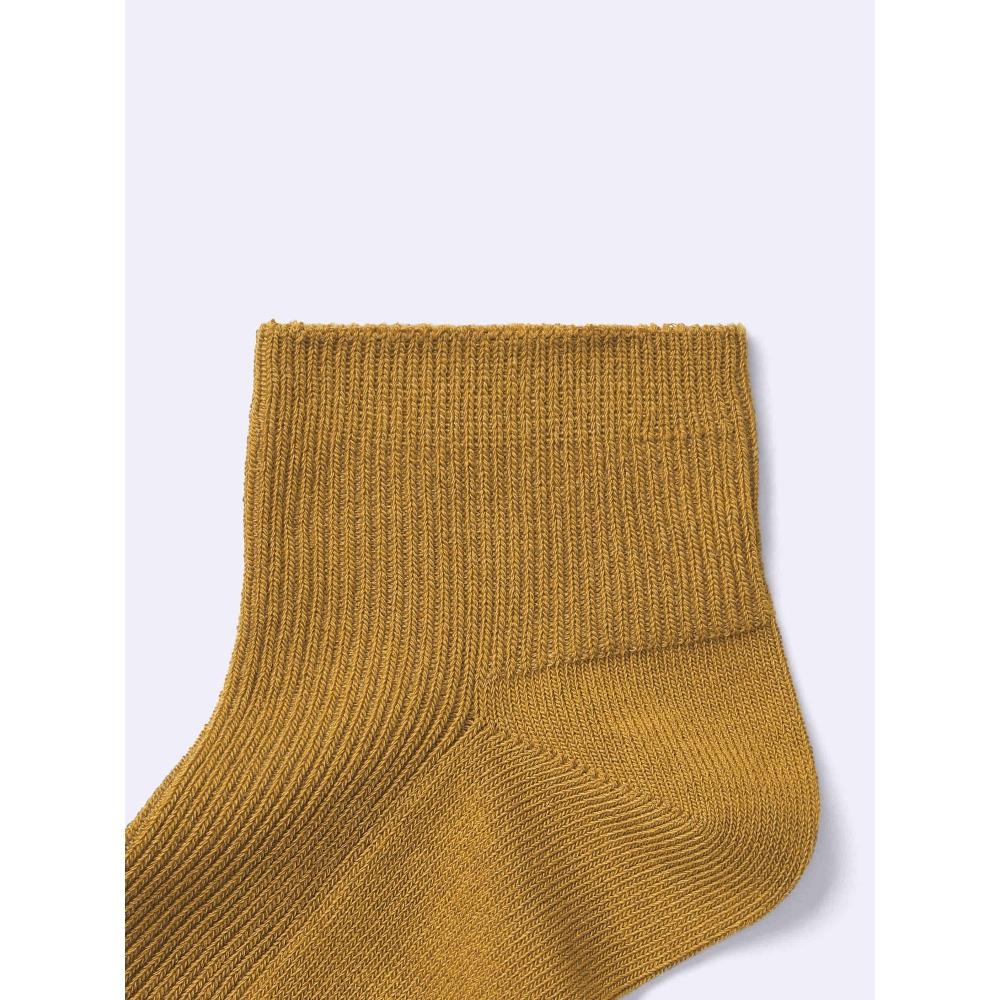 Gu Rib Color Ankle Socks 3p