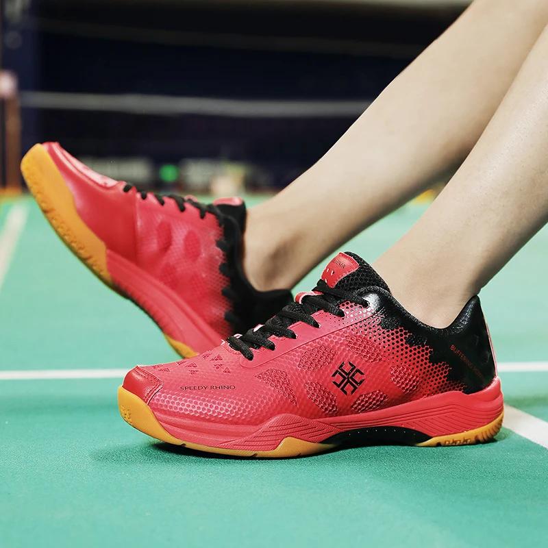 Men Badminton Shoes Handball Sneakers Wear Resistant Indoor Table Tennis Shoes Training Breathable Professional Volleyball Shoes