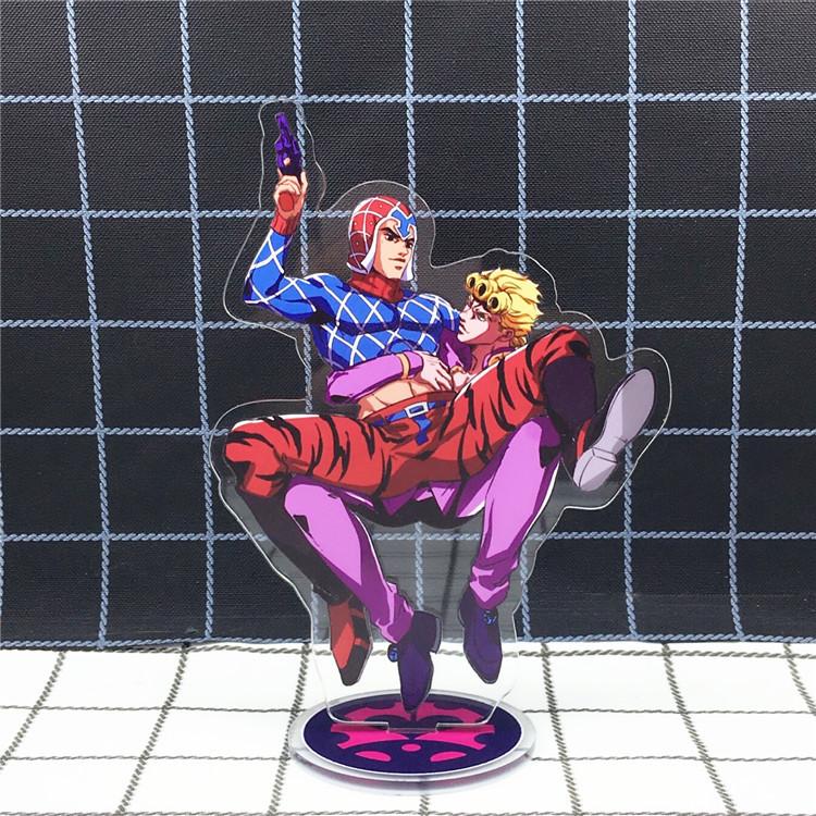 Spiel Anime Bizarre Adventure Golden Wind Modell Acryl Figur Stand Bemalt Schreibtisch Dekor Ornament Geschenk 15 cm