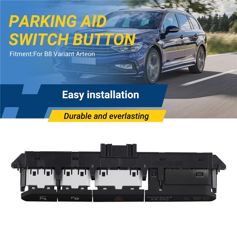 NEW-PDC PLA AUTO 360 Parking Assist Switch Button USE For VW Passat B8 Variant Arteon Parking Radar Button Switch 3G0927132J