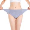 Women’s Plus Size Cotton High Waist Panties Comfortable Non-marking Design Mom-friendly Briefs Cute Solid Color Underwear