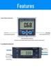 Yileke High-Precision Digital Inclinometer with Magnetic Angle Meter and Gauge Level.