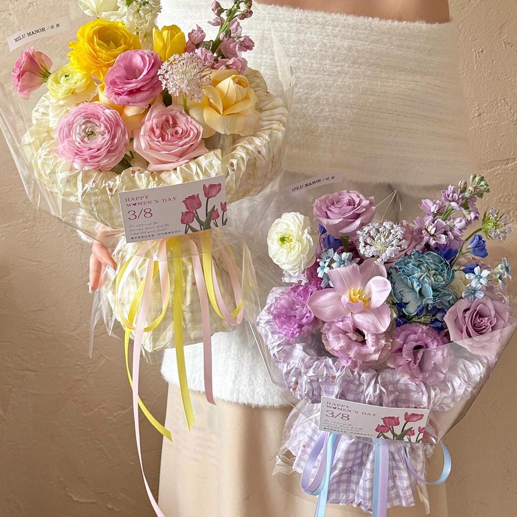 Goddess Festival Dopamine Series Hand-Crumpled Tissue Paper for Flower Bouquets.