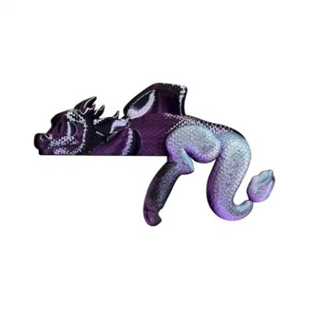 3D Printed Sleeping Dragon Bookshelf Plastic Dragon Figurine Dragon Ornament  Fantasy Enthusiasts