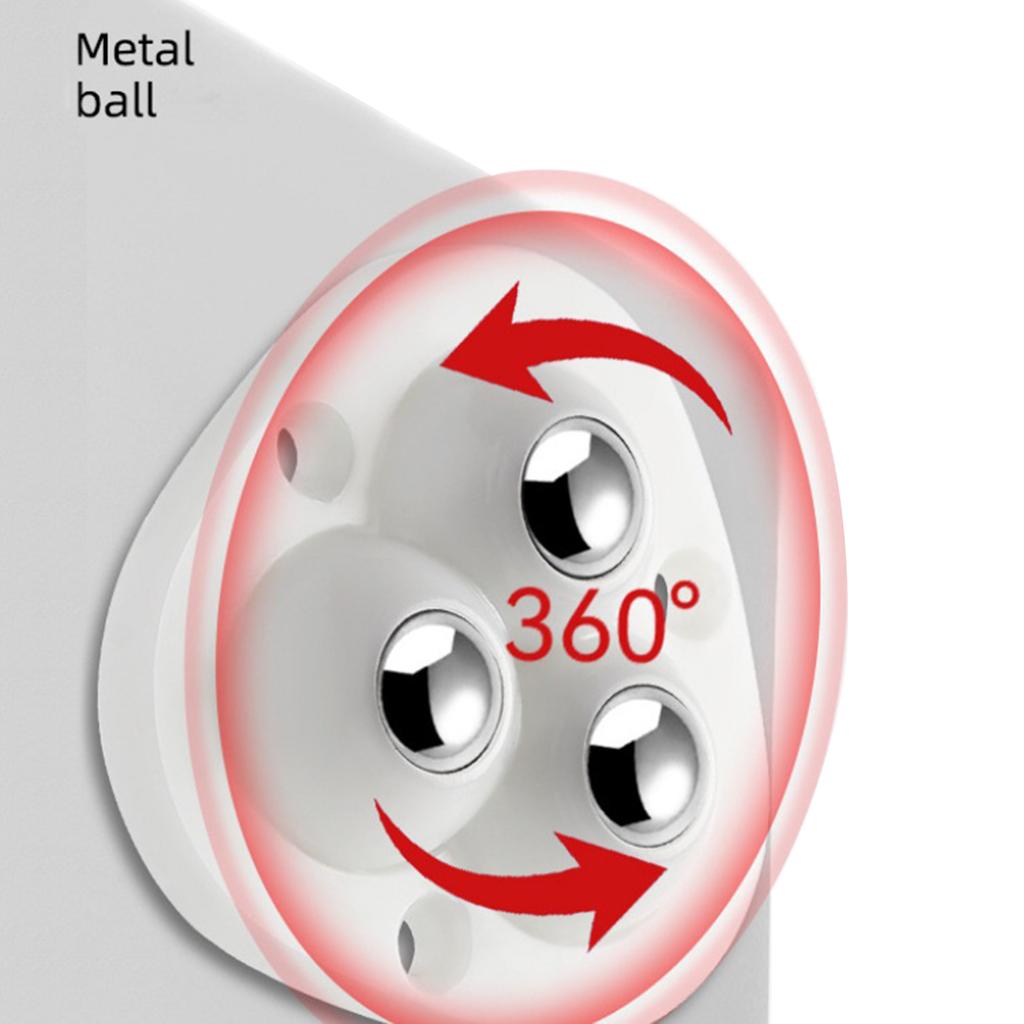 Mini Swivel Casters Wheels Self Adhesive Universal Wheels 360 Degree Rotatable Steel Bead Pulley Storage Box Roller