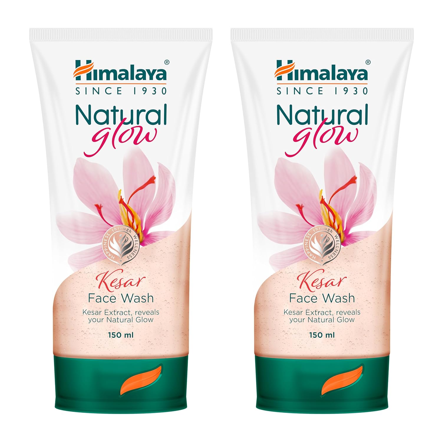 

Himalaya Natural Glow Kesar Face Wash Pack of 2 150ml Refreshing Skin Glow with Kashmiri Saffron and Mint
