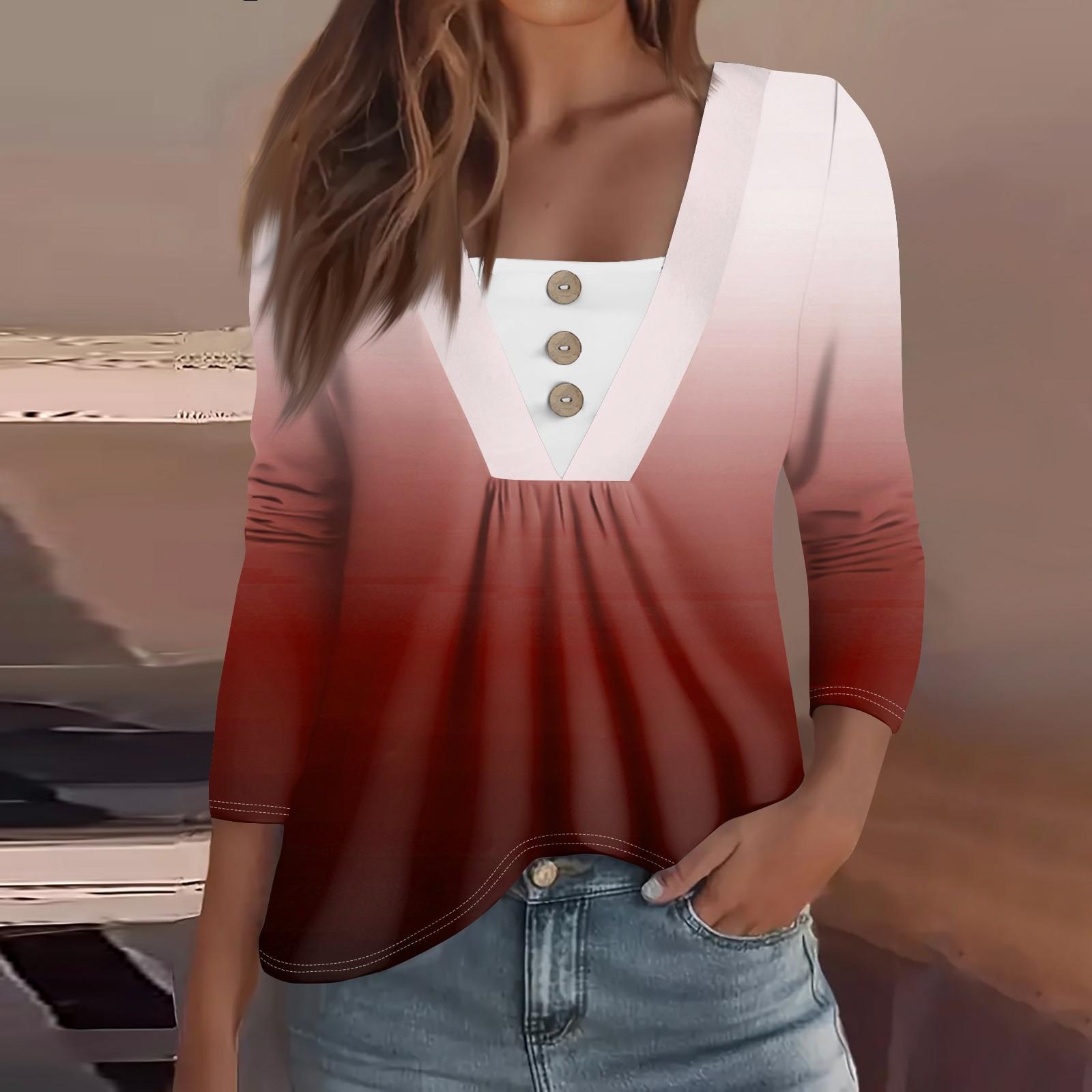 Женская мода повседневная рубашка с длинным рукавом — фото 7