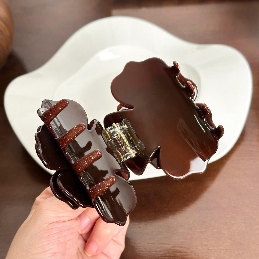 Beautiful Handcrafted Rose Acetate Hair Claw Clip For Women Available In Multiple Colors