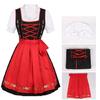 Set Costume Bavarese Tedesco Oktoberfest per Donne Adulte, Vestiti Dirndl Costume da Birra per Halloween e Carnevale del Festival della Birra