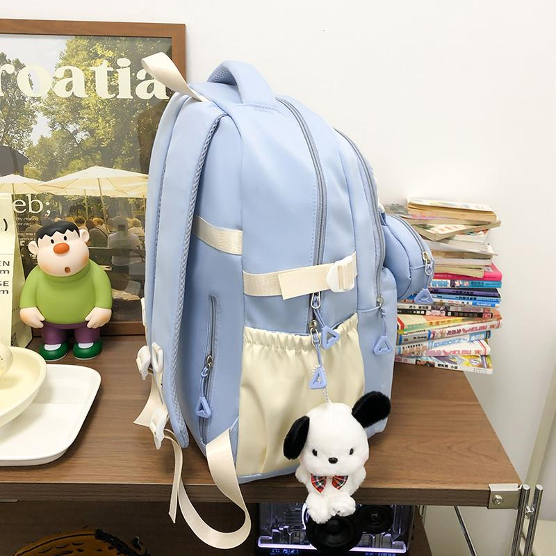 Dámský batoh Color Block pro studenty střední školy Schoolbag Star Velkokapacitní batoh